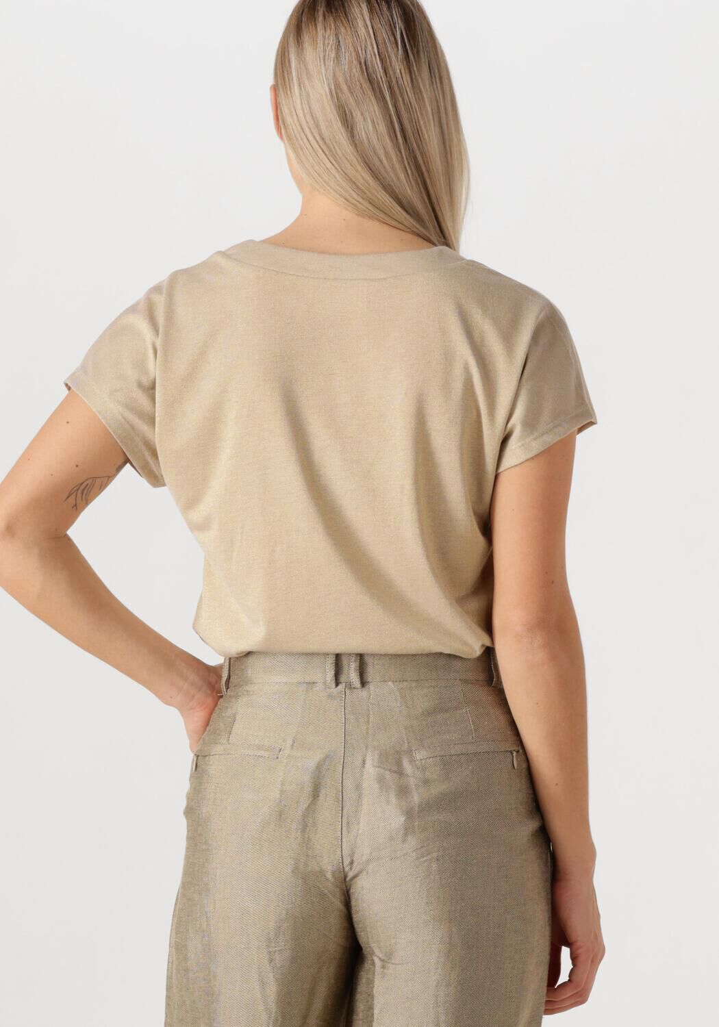 AIMEE THE LABEL Dames Tops & T-shirts Yanni2 Beige