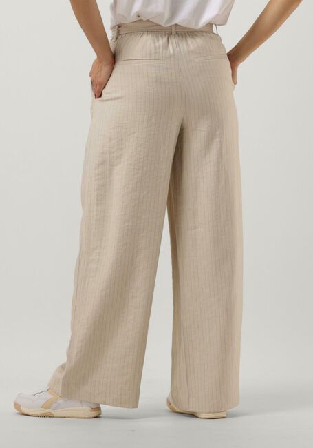Beige MSCH COPENHAGEN Wijde broek JOANITA PANTS STP - large