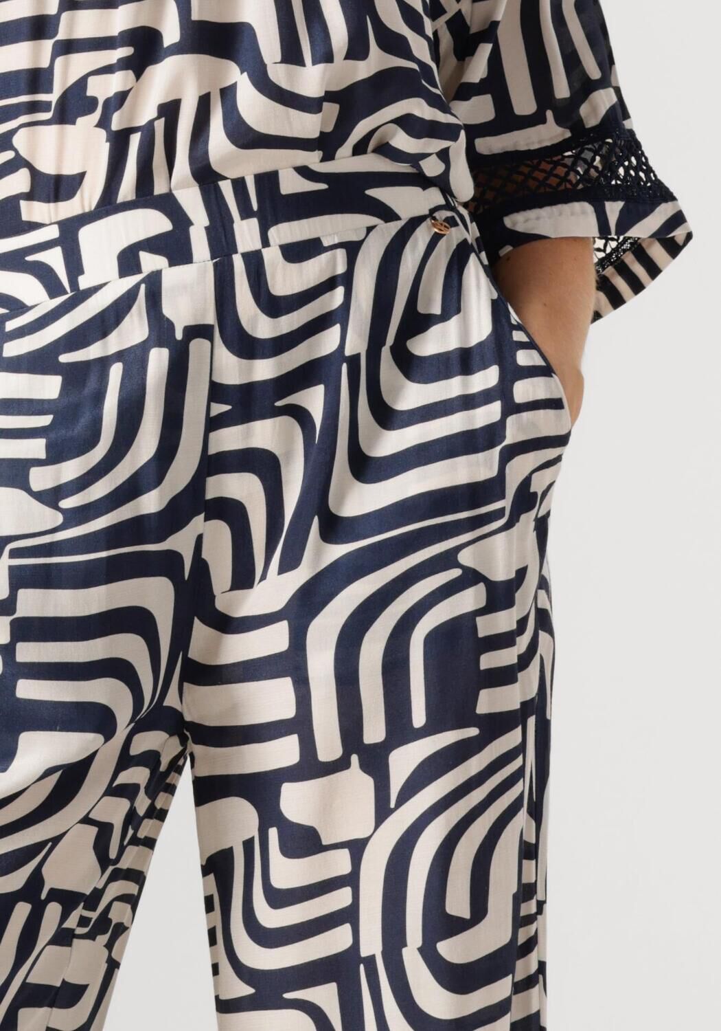 NUKUS Dames Broeken Josephine Pants Donkerblauw