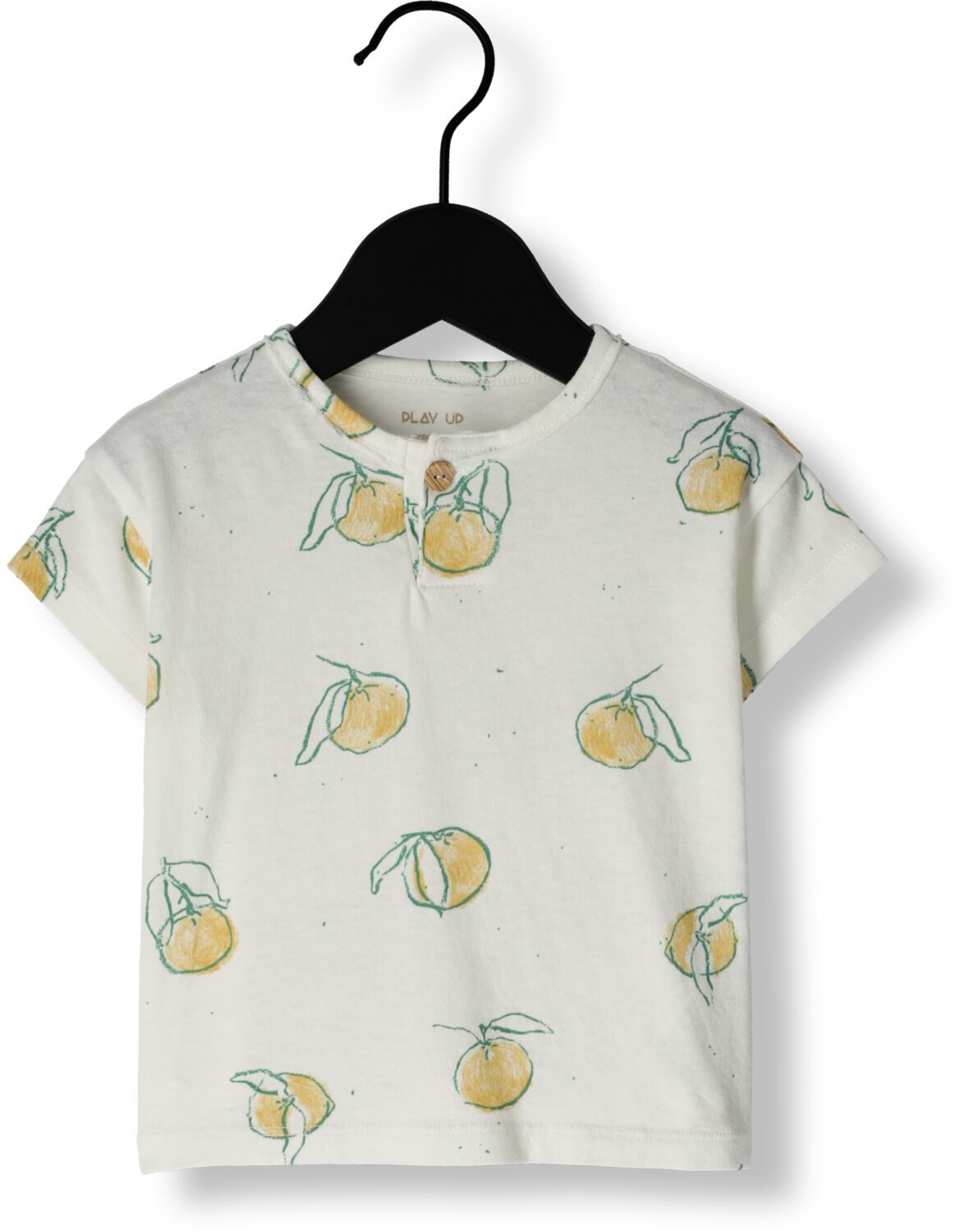 PLAY UP Baby Tops & T-shirts Printed Jersey T-shirt Ecru