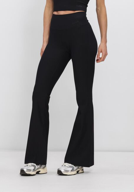 Zwarte BJORN BORG Broeken STUDIO RIBBED FLARE TIGHTS - large