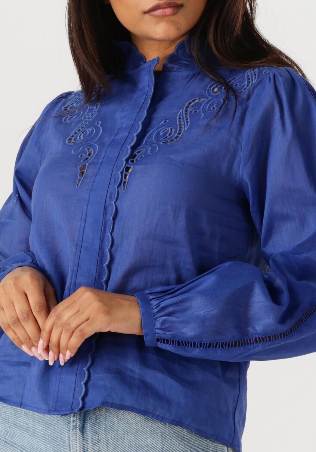 SUNCOO Dames Blouses Leony Blauw