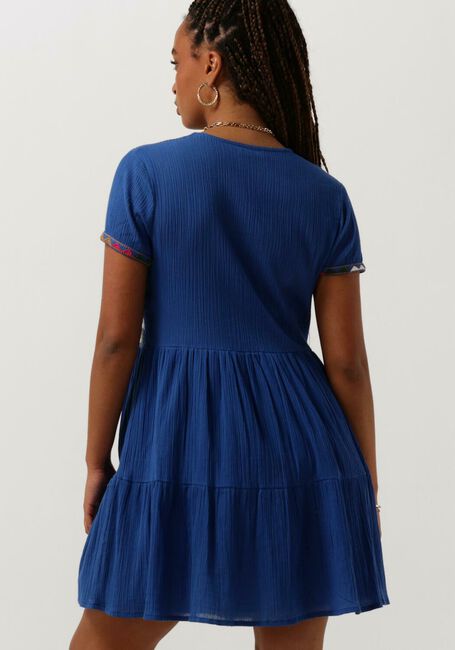 Blauwe LOUIZON Mini jurk ONTOP - large