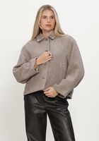 Taupe NEO NOIR Jack HAMRA HERRINGBONE TWILL JACKET