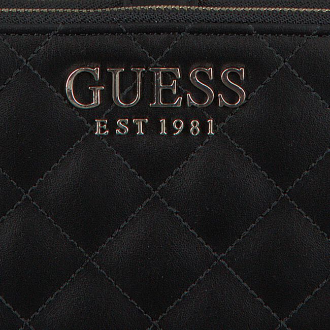 Zwarte GUESS Portemonnee MELISE SLG DBL ZIP ORGANIZER Zwarte GUESS Portemonnee MELISE SLG DBL ZIP ORGANIZER - large