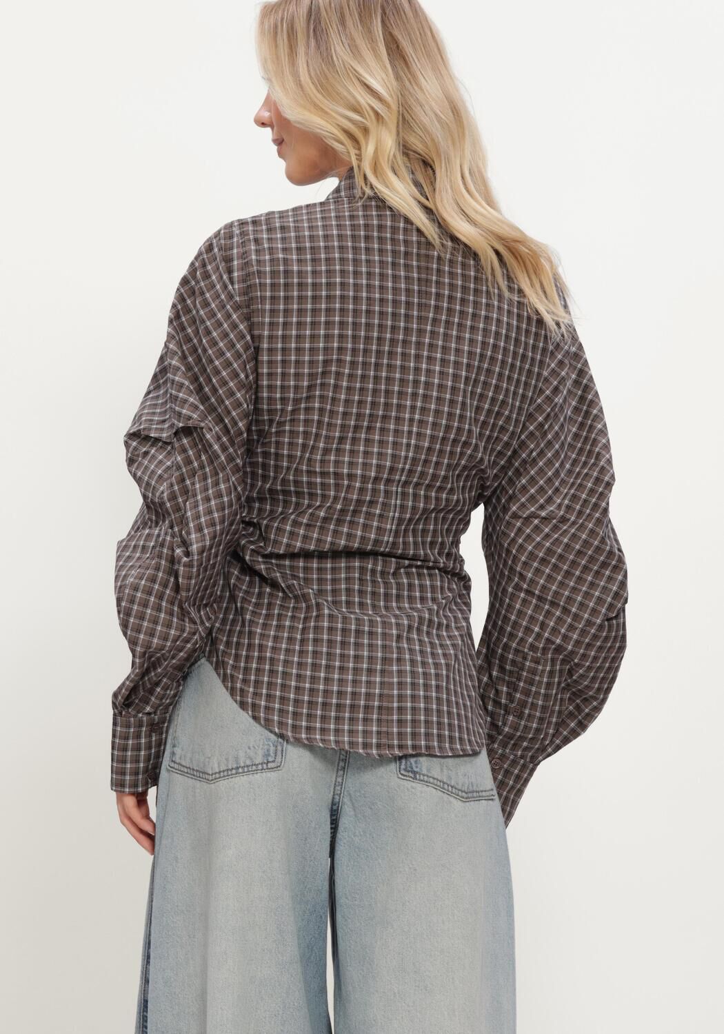 Olijf NOTRE-V Blouses NV-ISA CHECK - large