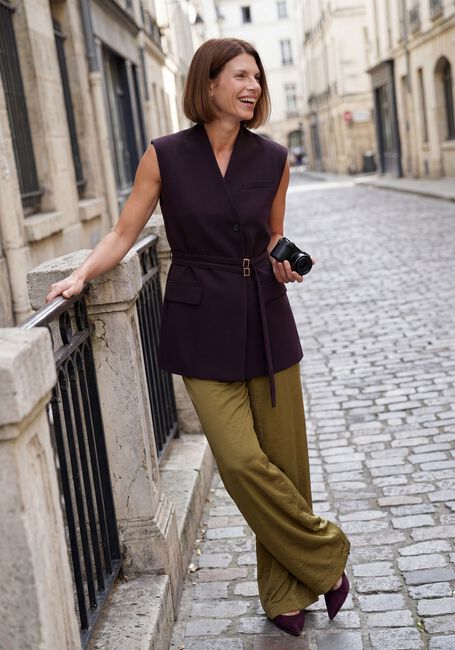 Bordeaux BEAUMONT Blazer FRAN GILET - large