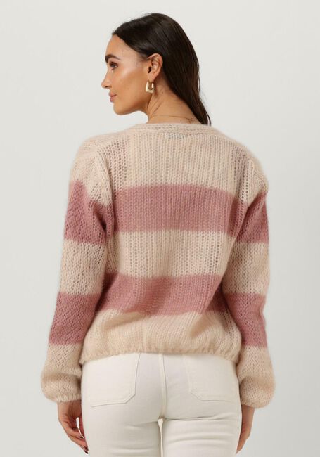 Lichtroze BY-BAR Vest AVA STRIPE CARDIGAN - large