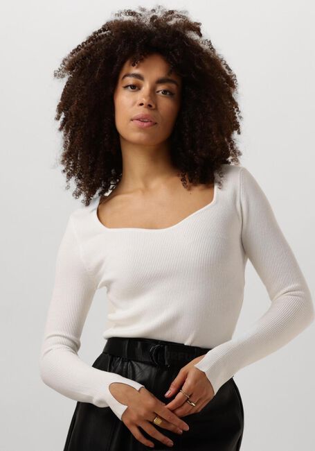 Beige YDENCE Tops & T-shirts KNITTED TOP CHIARA - large