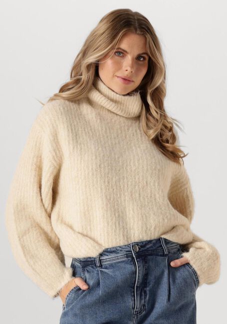 Ecru CO'COUTURE Trui CORALIE ROLL KNIT - large