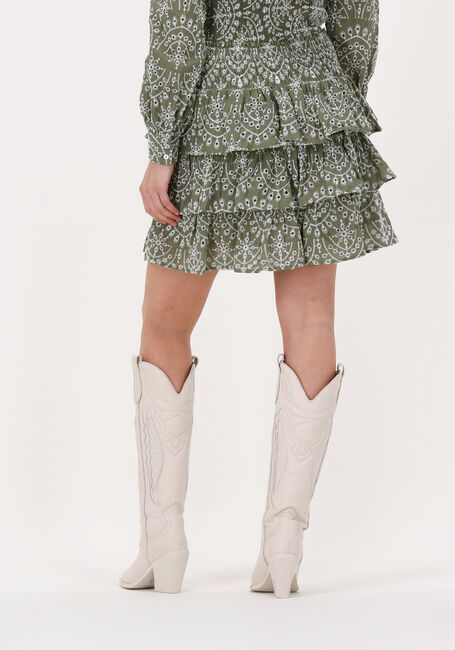 Blauwe COLOURFUL REBEL Minirok NINI BRODERIE ANGELAISE LAYER MINI SKORT - large