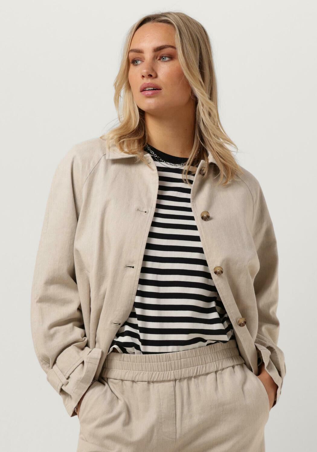 Beige short jacket clearance