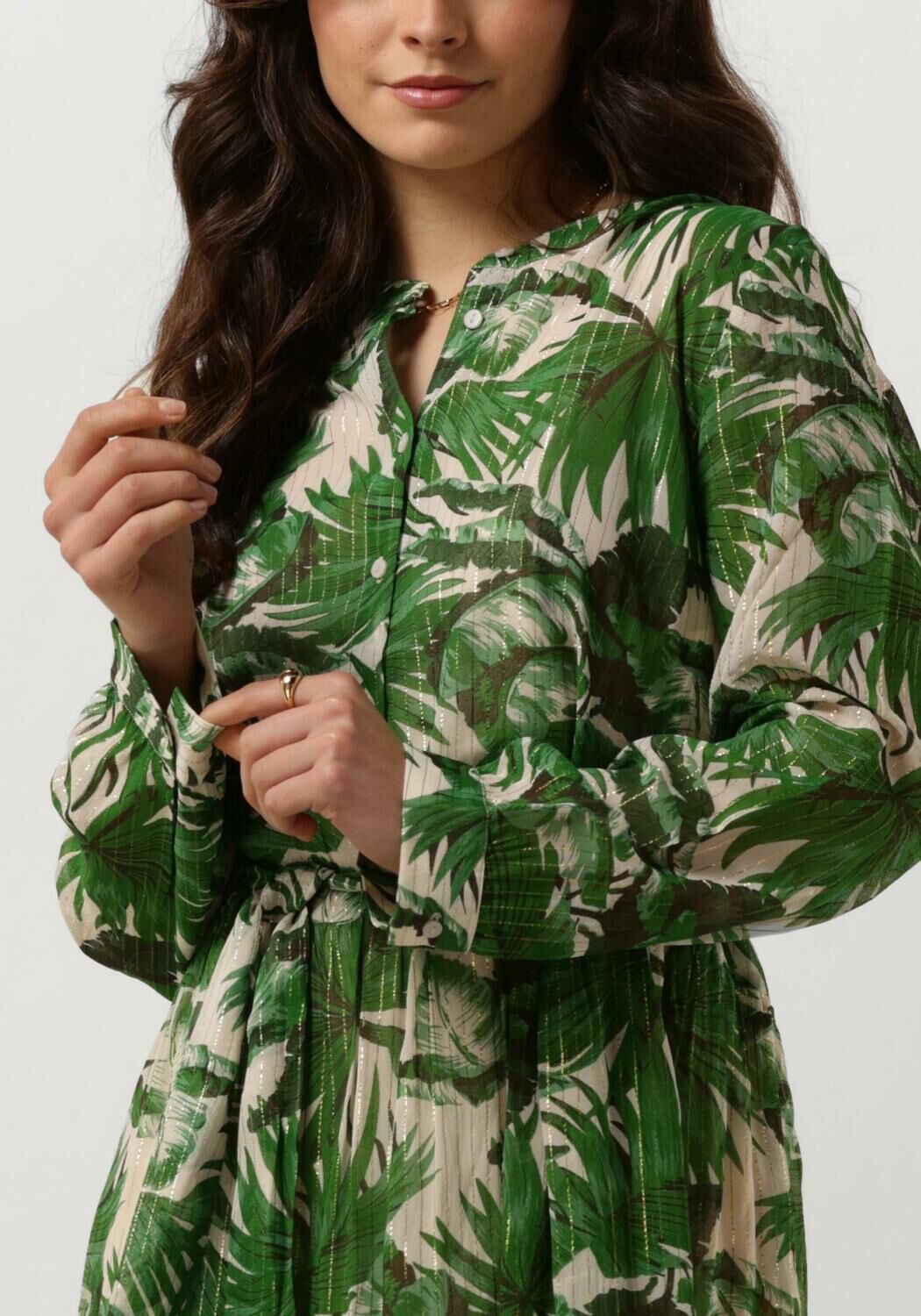 LOLLYS LAUNDRY Dames Jurken Neell Maxi Dress Ls Groen