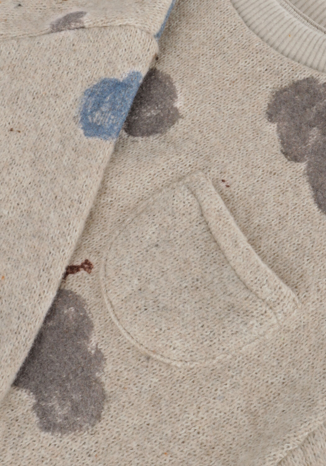 Blauwe PLAY UP Trui PRINTED JERSEY SWEATER - large