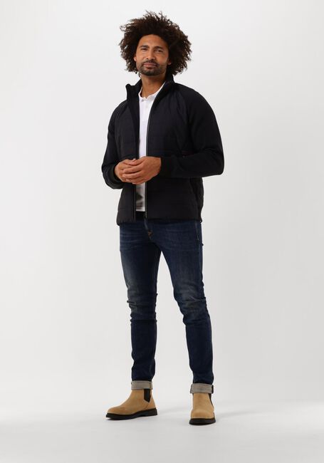 Donkerblauwe PS PAUL SMITH Gewatteerde jas MENS MIXED MEDIA JACKET - large