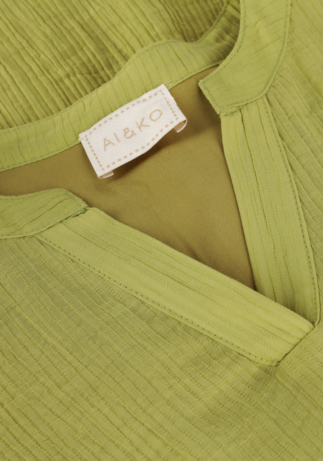 Olijf AI&KO Mini jurk ARIELLE CRINKLE VIS 529 G - large