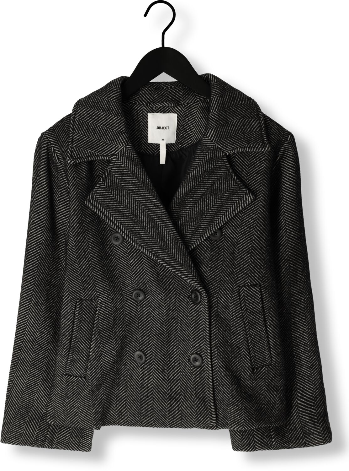 OBJECT Dames Jassen Objkeily Short Jacket Zwart