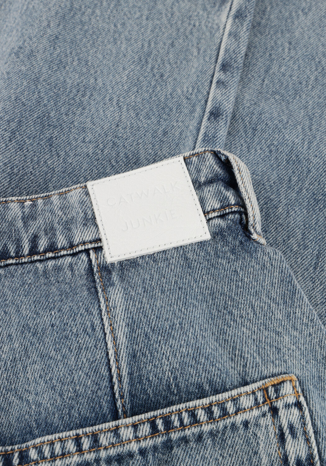 Lichtblauwe CATWALK JUNKIE Wide jeans WIDE LEG JEANS - large