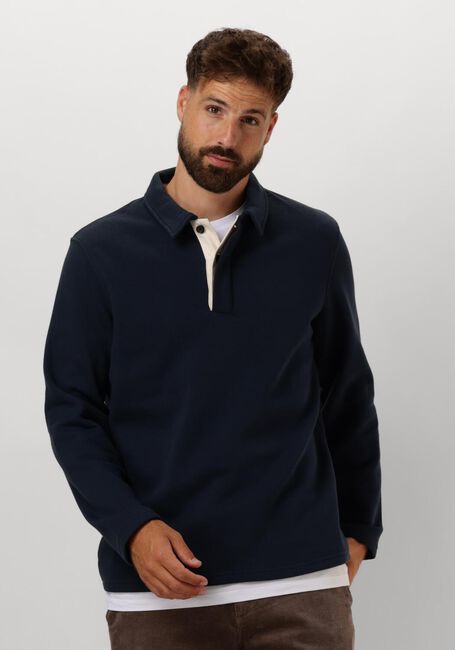 Blauwe ANERKJENDT Trui AKSOREN POLO SWEAT - large