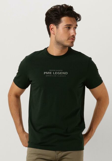 Groene PME LEGEND T-shirt SHORT SLEEVE R-NECK COTTON ELASTANE JERSEY - large