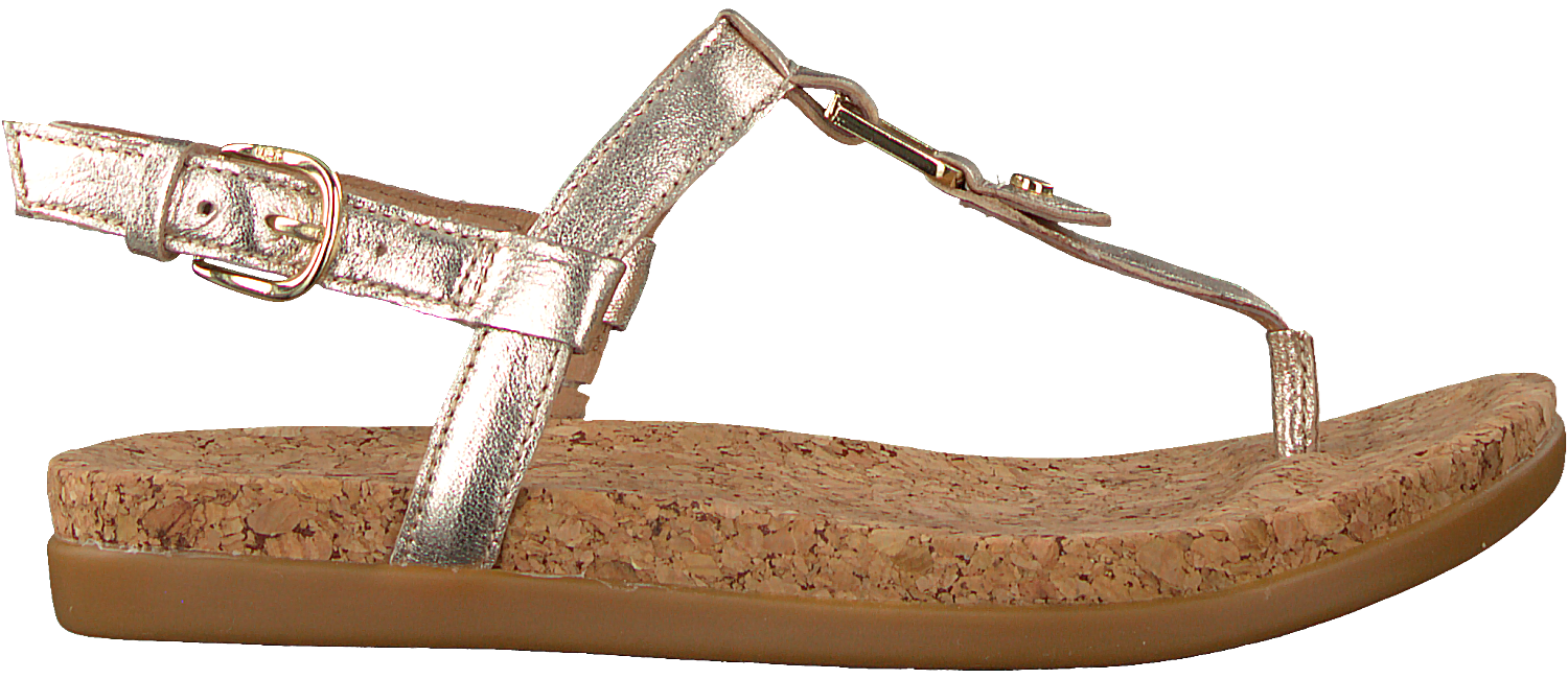ugg sandalen goud
