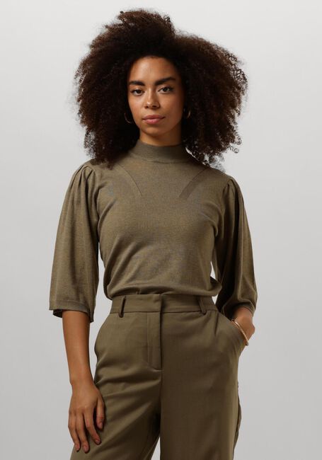 Olijf MINUS Trui KYLINA HIGH NECK KNIT T-SHIRT - large
