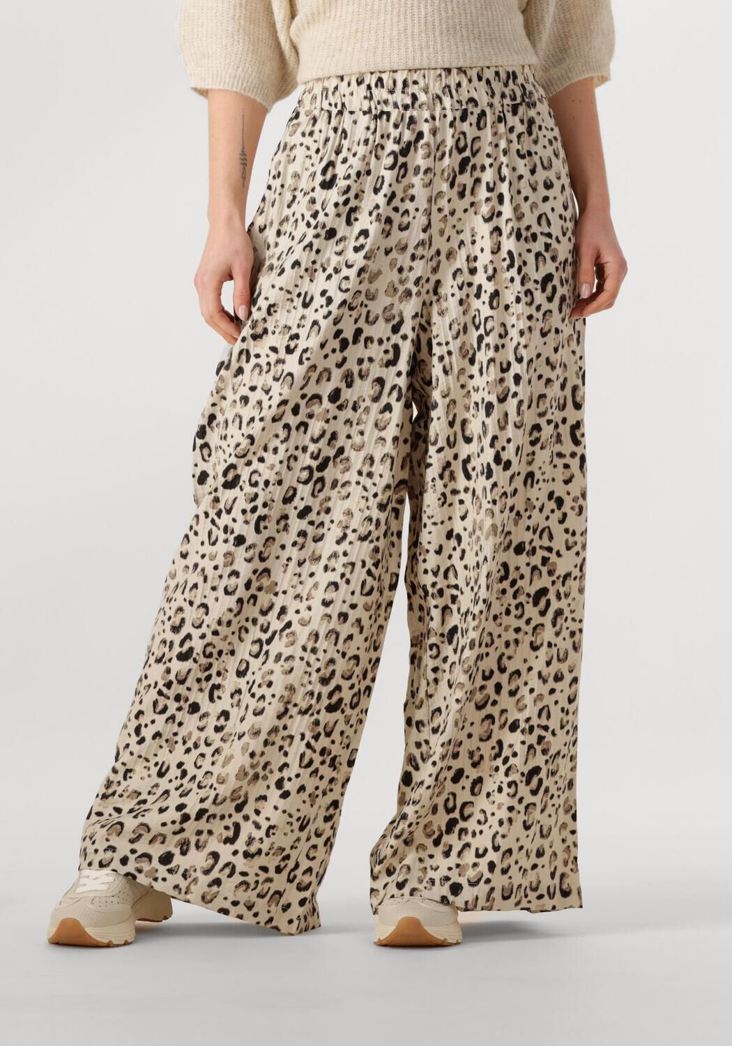 MSCH COPENHAGEN Dames Broeken Mschalyona Vlora Hw Pants Aop Beige