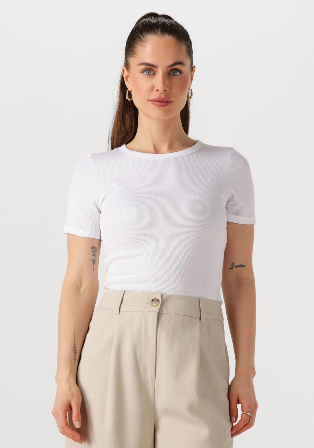 MODSTRÖM Modström Dames Tops & T-shirts Igormd Short T-shirt Wit