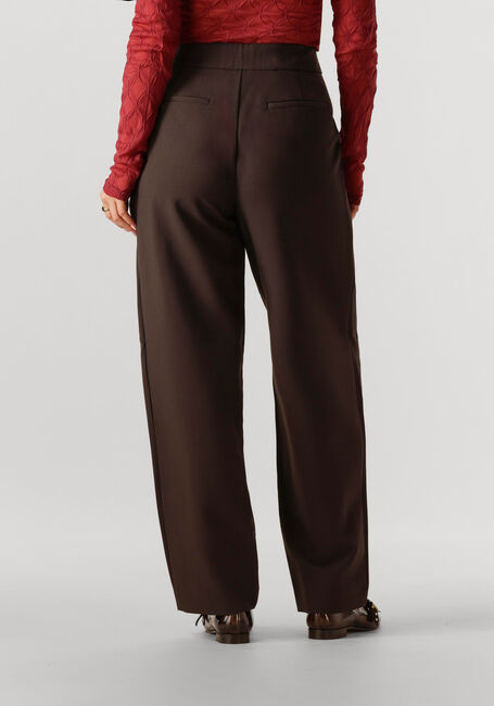 Bruine CO'COUTURE Wijde broek VOLA CARROT PLEAT PANT - large