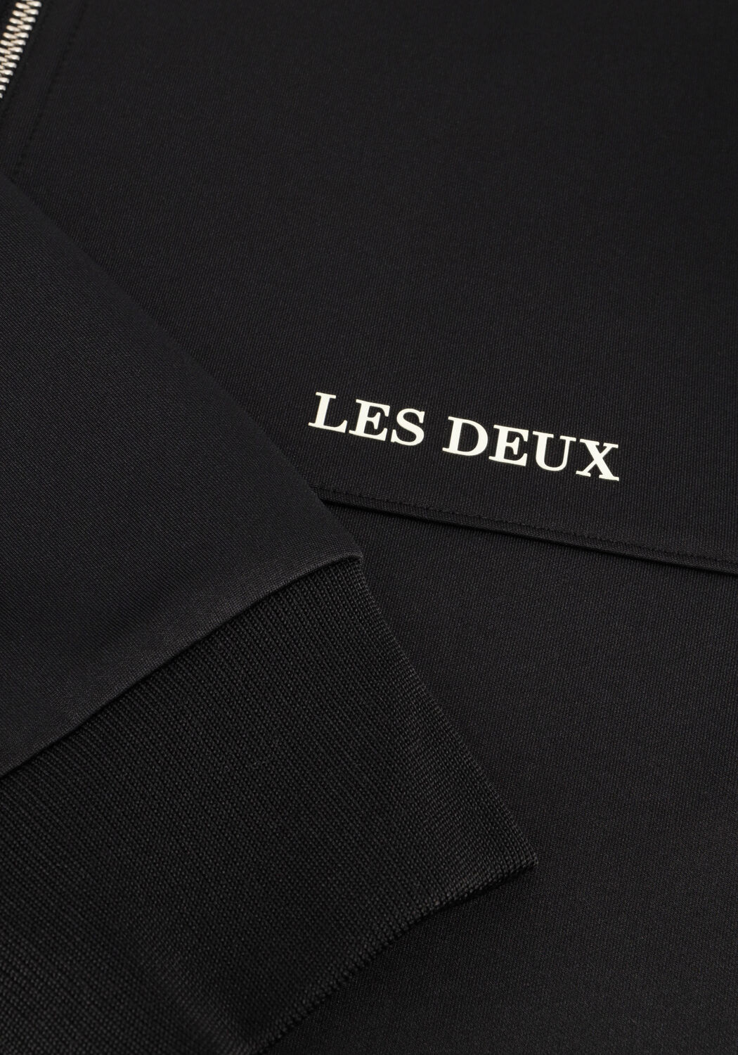 Zwarte LES DEUX Vest BALLIER TRACK JACKET - large