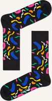Zwarte HAPPY SOCKS Sokken BRUSH STROKE - medium