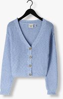 Blauwe ANOTHER LABEL Vest ZHOUR KNITTED CARDIGAN L/S