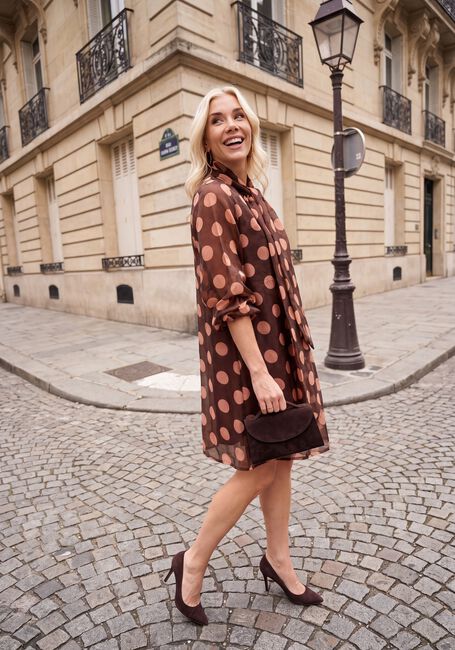 Bruine ANA ALCAZAR Mini jurk 042234.3919 - large