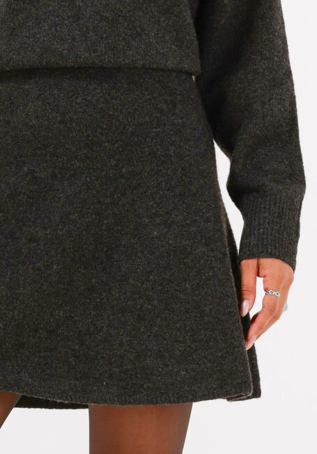 Donkergrijze NEO NOIR Minirok GISA KNIT SKIRT - large