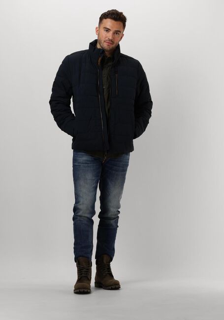 Blauwe PME LEGEND Gewatteerde jas SHORT JACKET FREIGHTYET PERFOR STRETCH Blauwe PME LEGEND Gewatteerde jas SHORT JACKET FREIGHTYET PERFOR STRETCH - large