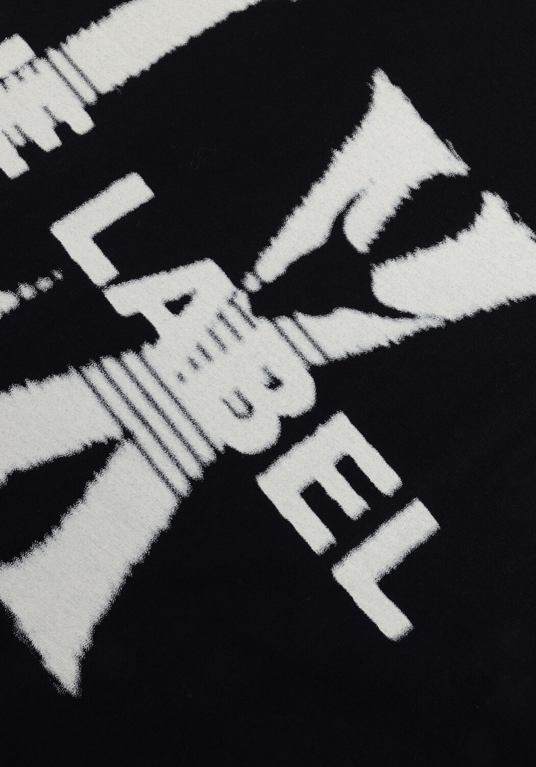 Zwarte ALIX THE LABEL T-shirt LADIES KNITTED FADED LX T-SHIRT - large