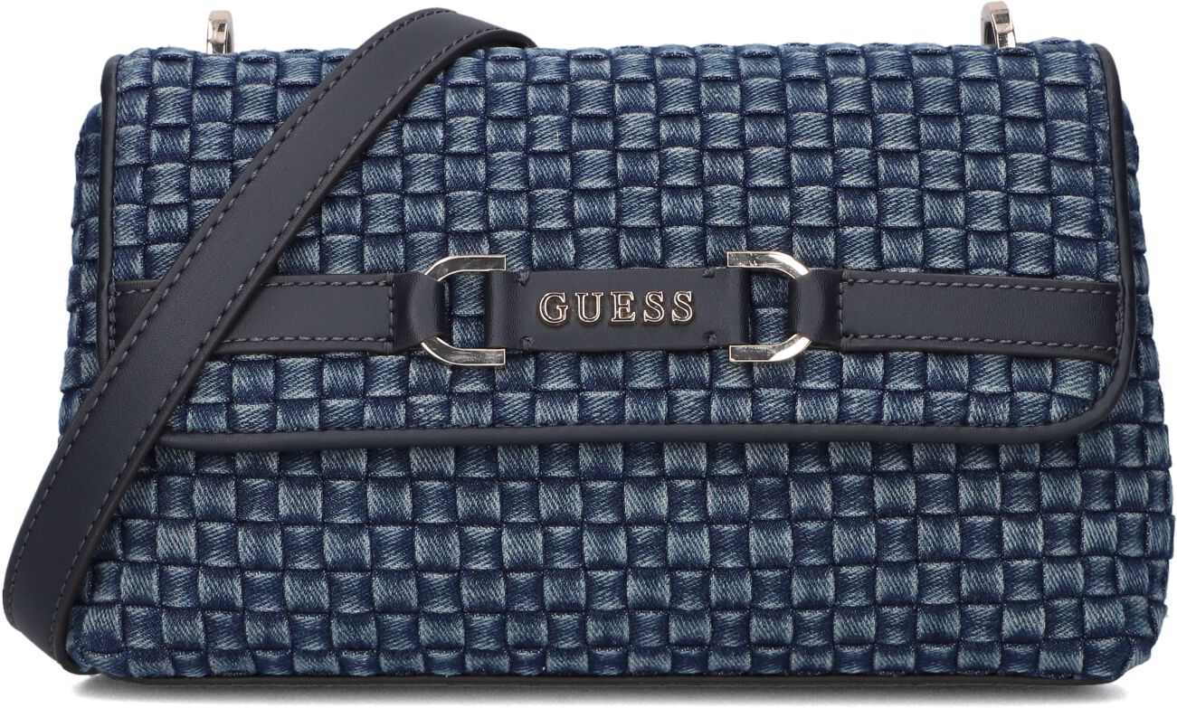 GUESS Dames Schoudertassen Majka Crossbody Flap Blauw