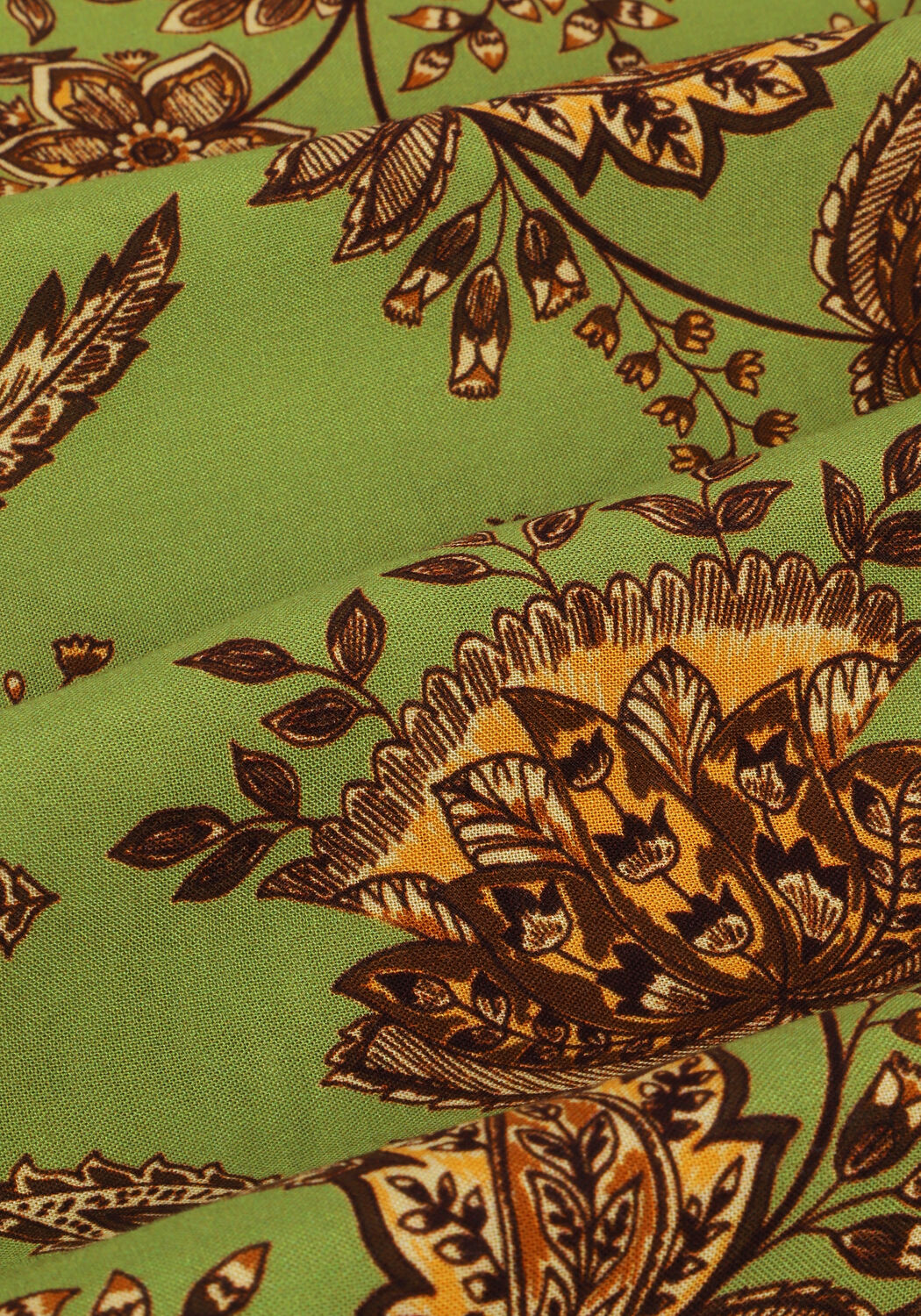 Groene VANILIA Maxirok LONG PRINTED WRAP SKIRT - large