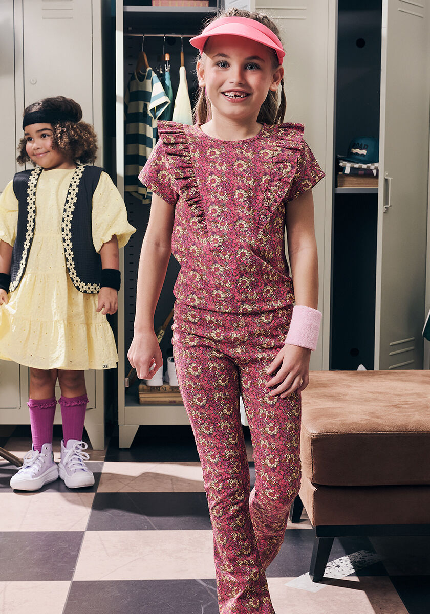 Rode Z8 Flared broek DAVIDA - large