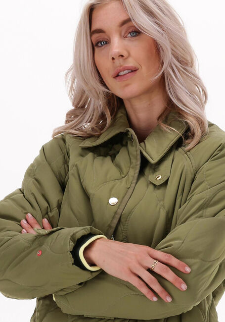 Ladder machine deelnemer Groene SCOTCH & SODA Gewatteerde jas LONG QUILTED JACKET | Omoda