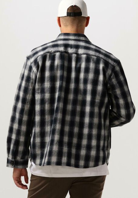 Donkerblauwe SELECTED HOMME Overshirt SLHLOOSEMASON-FLANNEL OVERSHIRT W NOOS - large