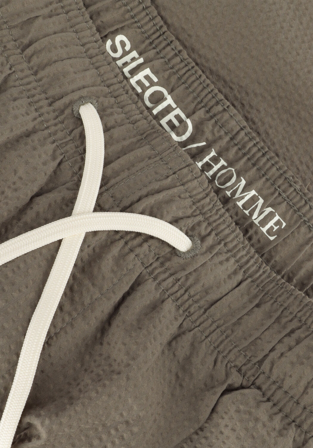 Groene SELECTED MEN Zwembroeken SLHCOOPER SEERSUCKER SWIMSHORTS - large