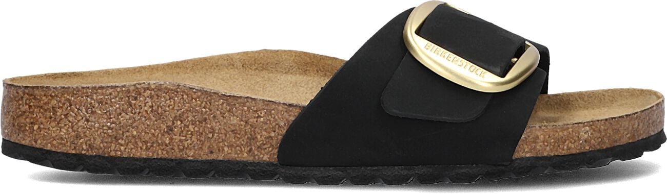 Birkenstock Dames Slippers Madrid Big Buckle - Zwart