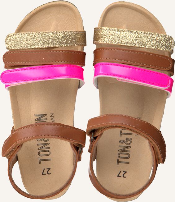Bruine TON & TON Platte sandalen OM1809 Bruine TON & TON Platte sandalen OM1809 - large