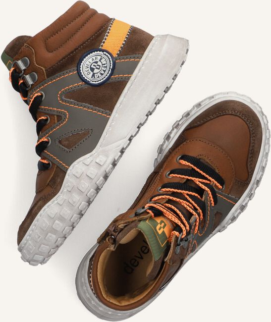 Cognac DEVELAB Hoge sneakers 45687 Cognac DEVELAB Hoge sneakers 45687 - large