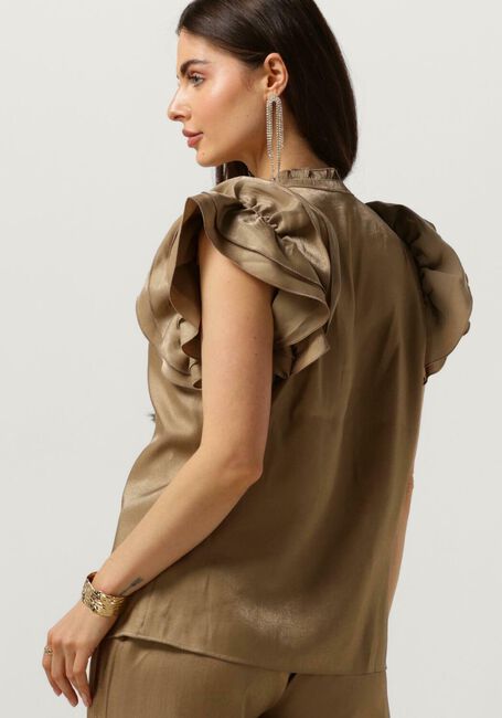 Groene AAIKO Blouses GEZANA SHIMMERY VIS 355 - large