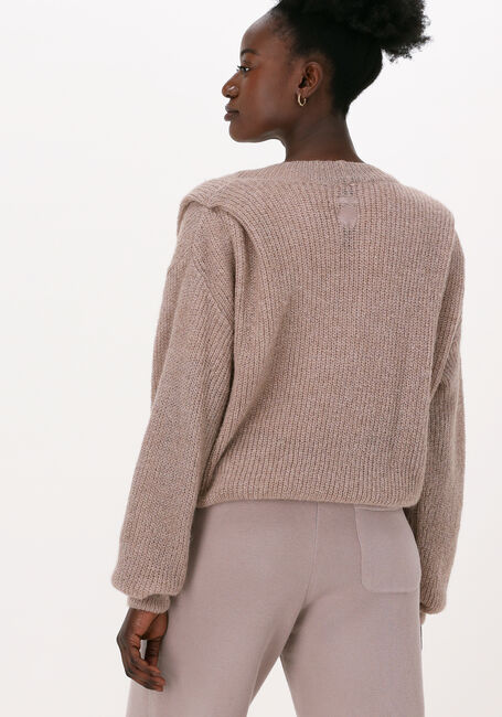 Taupe 10 DAYS Trui BIG SHOULDER SWEATER - large