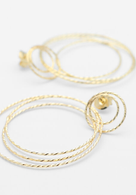 Goudkleurig LOTT. GIOIELLI Sieraad TRIPLE HOOPS GLOW L - large