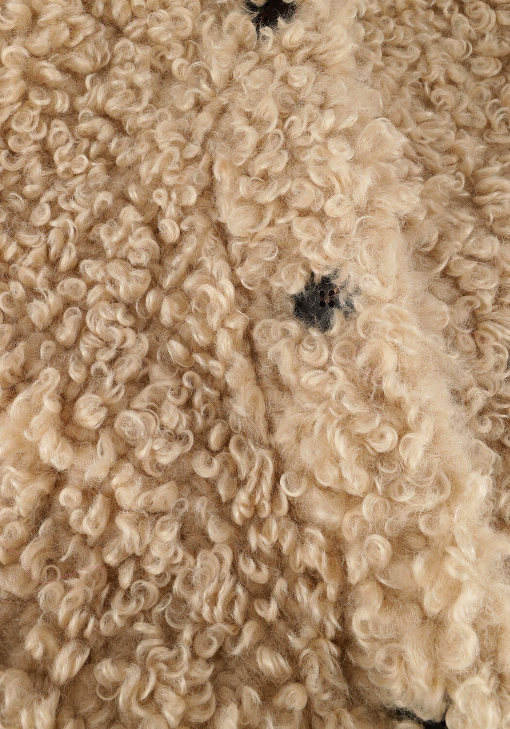 Beige CO'COUTURE Teddy jas TEDDY MIX JACKET - large