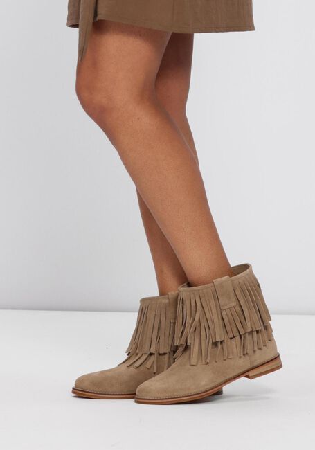 Taupe SHABBIES Enkellaarsjes FESTI IBIZA - large